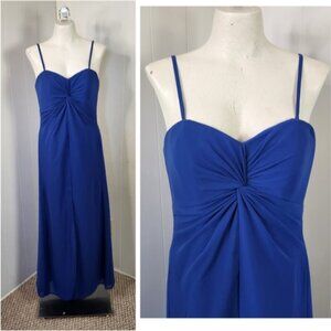 Symphony of Venus Cobalt Blue Strapless Maxi Dress Formal Gown Prom Bridesmaid